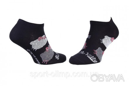 Высокие носки c принтом HELLO KITTY Socks 1-pack black — 13890128-6 гарантируют,. . фото 1