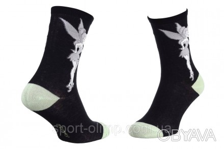 Високі шкарпетки Disney Fees Bells The Fee 1-pack black green — 13890152-3 з при. . фото 1