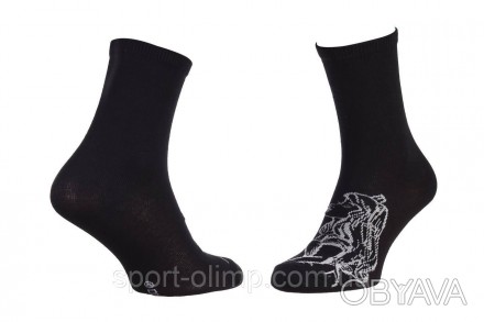 Высокие носки Disney Princess Aurore 1-pack black gray — 13892320-4 c принтом PR. . фото 1