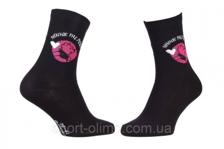Высокие носки Disney Winnie L Ourson Winnie The Pooh + Heart 1-pack black/pink —. . фото 2