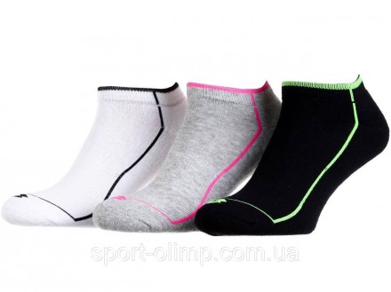 Універсальні шкарпетки Lotto 3-pack black/gray/white — 13511014-2, підійдуть для. . фото 2