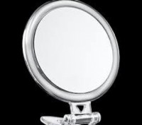 Маленькое двустороннее зеркало с 10 кратным увеличением и обычным зеркалом для с. . фото 5