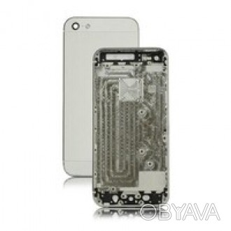 Задняя панель корпуса белого смартфона Apple iPhone 5 со слоем природного стекла. . фото 1