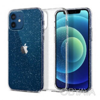 Силиконовый чехол Spigen Liquid Crystal Glitter Crystal Quartz для iPhone 12 | 1
