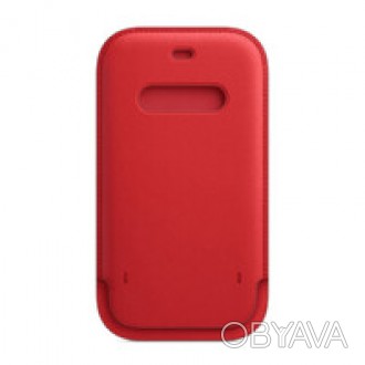 Кожаный чехол-бумажник iLoungeMax Leather Sleeve with MagSafe Red для iPhone 12