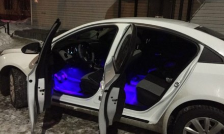 Мультицветная светодиодная подсветка салона автомобиля с пультом ДУ RGB ELITE LU. . фото 4