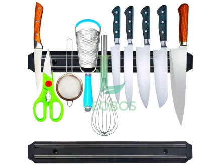 Магнітний тримач-планка 32.5 см для кухні ножів ключів інструментів в гараж майс. . фото 2