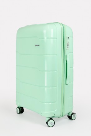 Дорожный большой чемодан на 4-х колесах Three Birds из полипропилена с кодовым T. . фото 3
