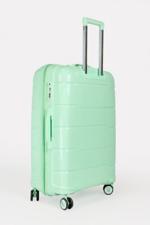 Дорожный большой чемодан на 4-х колесах Three Birds из полипропилена с кодовым T. . фото 4