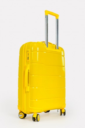 Дорожный средний чемодан на 4-х колесах Three Birds из полипропилена с кодовым T. . фото 5
