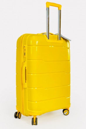 Дорожный большой чемодан на 4-х колесах Three Birds из полипропилена с кодовым T. . фото 5