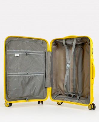 Дорожный большой чемодан на 4-х колесах Three Birds из полипропилена с кодовым T. . фото 9