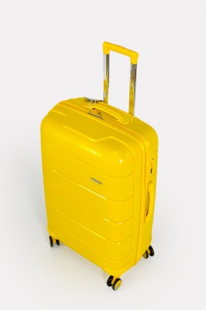 Дорожный большой чемодан на 4-х колесах Three Birds из полипропилена с кодовым T. . фото 8
