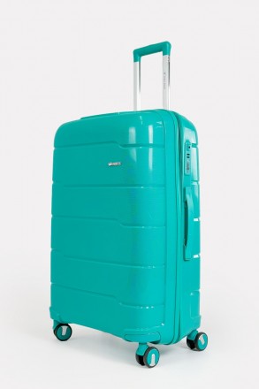 Дорожный большой чемодан на 4-х колесах Three Birds из полипропилена с кодовым T. . фото 2