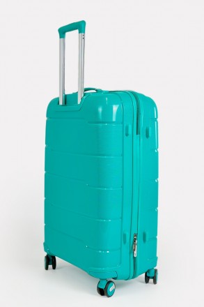Дорожный большой чемодан на 4-х колесах Three Birds из полипропилена с кодовым T. . фото 5