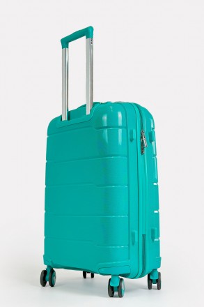 Комплект пластиковых чемоданов 4-х колесных Three Birds из полипропилена с кодов. . фото 9