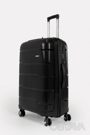 Дорожный большой чемодан на 4-х колесах Three Birds из полипропилена с кодовым T. . фото 1