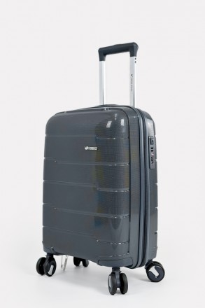 Дорожный маленький чемодан (ручная кладь) на колесах Three Birds из полипропилен. . фото 3