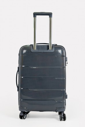 Дорожный средний чемодан на 4-х колесах Three Birds из полипропилена с кодовым T. . фото 4
