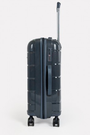 Дорожный средний чемодан на 4-х колесах Three Birds из полипропилена с кодовым T. . фото 3