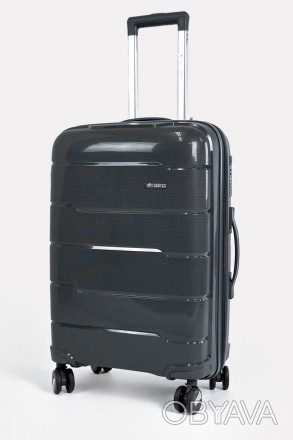 Дорожный средний чемодан на 4-х колесах Three Birds из полипропилена с кодовым T. . фото 1