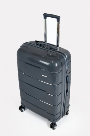 Дорожный большой чемодан на 4-х колесах Three Birds из полипропилена с кодовым T. . фото 3