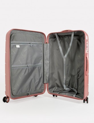 Дорожный большой чемодан на 4-х колесах Three Birds из полипропилена с кодовым T. . фото 7