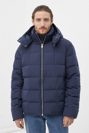 Короткий мужской пуховик Finn Flare FWB21002-101 синий 3XL. Киев. фото 1 Короткий мужской пуховик Finn Flare FWB21002-101 синий 3XL. Киев. фото 1