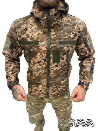 Материал: Софтшелл
Подкладка: Флис
Производитель: Украина
Куртка имеет:
Два вмес. . фото 1