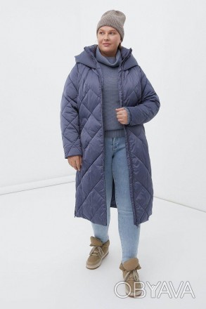Стеганное женское пальто, утепленное искусственным пухом Downfill. Этот утеплите. . фото 1