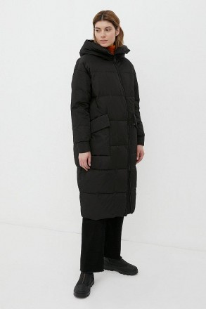 Стеганое женское пальто casual, утепленное натуральным пухом. Утеплитель (80% ут. . фото 3
