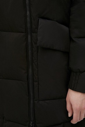 Стеганое женское пальто casual, утепленное натуральным пухом. Утеплитель (80% ут. . фото 7