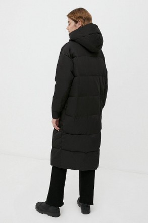 Стеганое женское пальто casual, утепленное натуральным пухом. Утеплитель (80% ут. . фото 5
