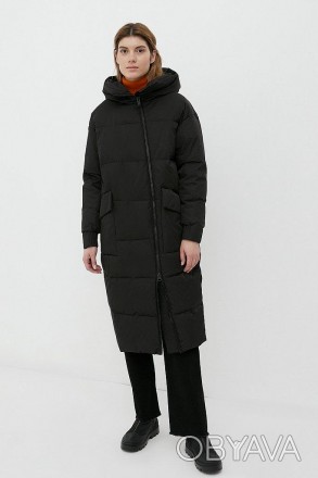 Стеганое женское пальто casual, утепленное натуральным пухом. Утеплитель (80% ут. . фото 1