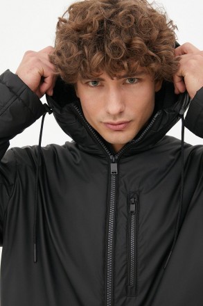 Утепленная мужская куртка. Классическая модель прямого кроя, с застежкой на молн. . фото 8