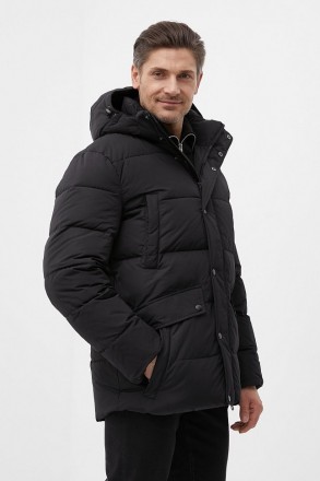 Утепленная стеганная мужская куртка. Классический фасон прямого кроя, с застежко. . фото 3