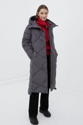 Длинное женское пуховое пальто, утепленное натуральным пухом. Утеплитель (80% ут. . фото 3