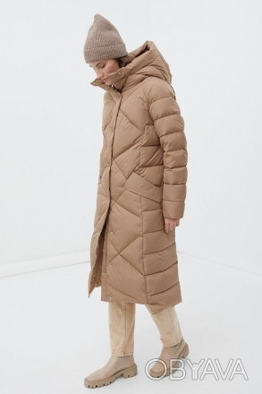 Длинное женское пуховое пальто, утепленное натуральным пухом. Утеплитель (80% ут. . фото 1