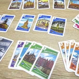 Гравці відвідуватимуть міста Європи, за що отримуватимуть картки цих міст. Ці ка. . фото 6