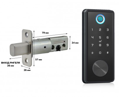 
NaviCat T1 - накладной замок на дверь с гибридной идентификацией пользователя: . . фото 8