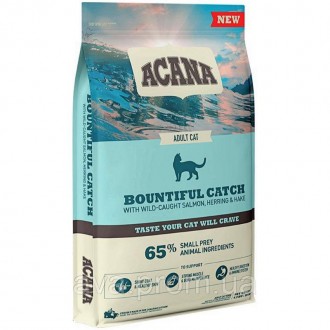 Сухий корм для дорослих котів Acana Bountiful Catch 4.5 кг (064992714444). Київ. фото 1 Сухий корм для дорослих котів Acana Bountiful Catch 4.5 кг (064992714444). Київ. фото 1