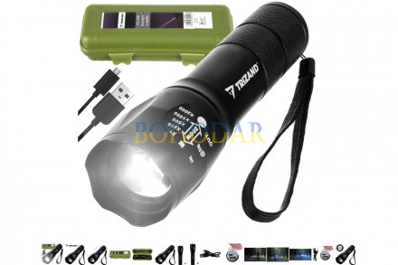 Ліхтарик (ліхтар, фонарик) тактичний TRIZAND L18368 +POWERBANK для АРМІЇ ВОЄННИХ ЗСУ ПОЛІЦІЇ ТРО 1000 Лм 500 м Польща!. Львів. фото 1 Ліхтарик (ліхтар, фонарик) тактичний TRIZAND L18368 +POWERBANK для АРМІЇ ВОЄННИХ ЗСУ ПОЛІЦІЇ ТРО 1000 Лм 500 м Польща!. Львів. фото 1