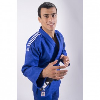 Кимоно для дзюдо Champion II с лицензией IJF Slim Fit | синий/белые полосы | ADI. Дніпро. фото 1 Кимоно для дзюдо Champion II с лицензией IJF Slim Fit | синий/белые полосы | ADI. Дніпро. фото 1