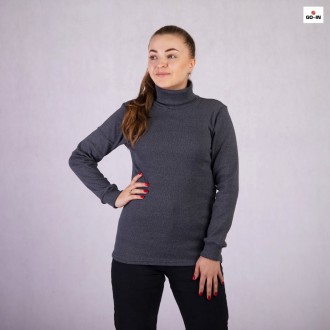 Кофта водолазка женская теплая однотонная байка темно-серый 44-56р. Ивано-Франковск. фото 1 Кофта водолазка женская теплая однотонная байка темно-серый 44-56р. Ивано-Франковск. фото 1
