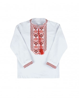 Сорочка вишиванка з довгим рукавом №17, Червоний, 146 (11 років). Горишные Плавни. фото 1 Сорочка вишиванка з довгим рукавом №17, Червоний, 146 (11 років). Горишные Плавни. фото 1