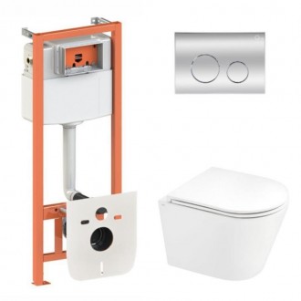 Комплект: Qtap Scorpio Ultra Quiet унітаз підвісний QT1433053EUQW + Nest комплек. Киев. фото 1 Комплект: Qtap Scorpio Ultra Quiet унітаз підвісний QT1433053EUQW + Nest комплек. Киев. фото 1