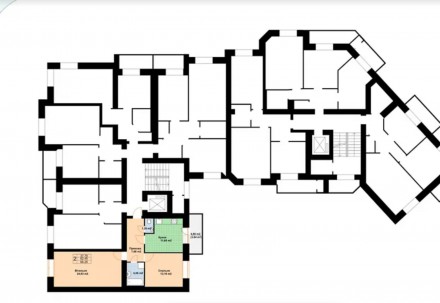 Продається простора двокімнатна квартира загальною площею 66,29 м.кв. Квартира н. . фото 4