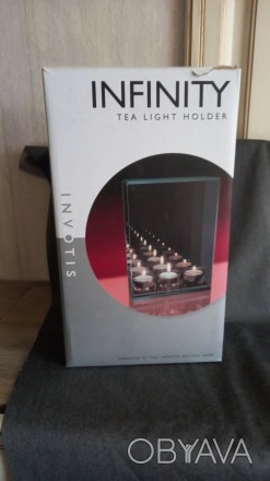 Подсвечник стеклянный infinity tea light holder Invotis