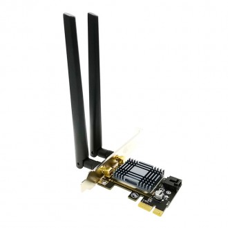 Мережева карта WI-fi PCI WavLink AR5B22 2.4/5 ГГц 300 Mbps, Bluetooth 4.0, потужні антени 5 дБ. Київ. фото 1 Мережева карта WI-fi PCI WavLink AR5B22 2.4/5 ГГц 300 Mbps, Bluetooth 4.0, потужні антени 5 дБ. Київ. фото 1