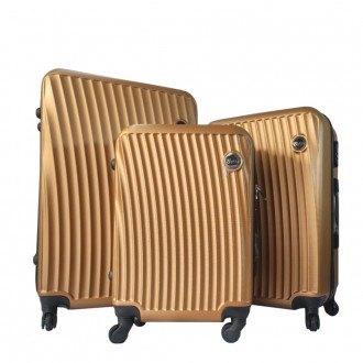 Комплект чемоданов 3шт. FLY 2062 ABS пластик 4-колеса
 Стильный чемодан от извес. . фото 2